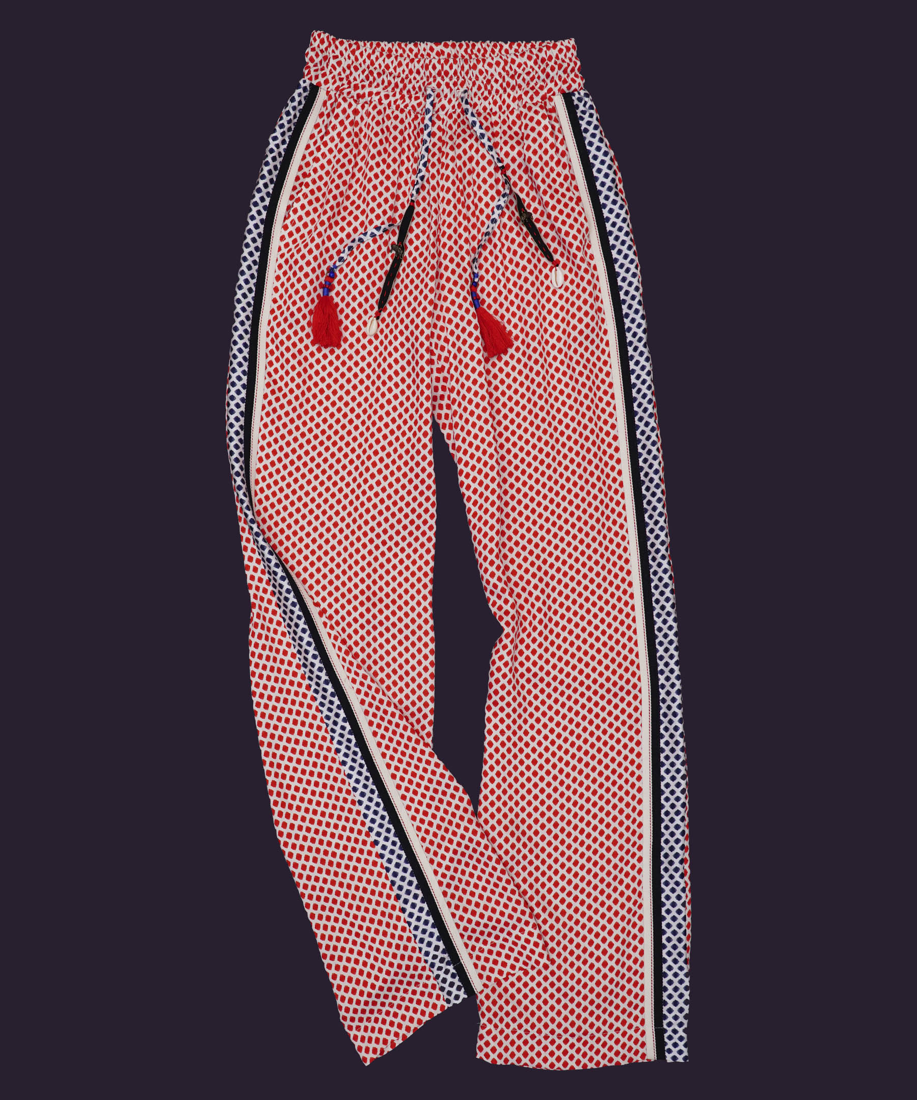 DESIGNER PANTS Red WAVE