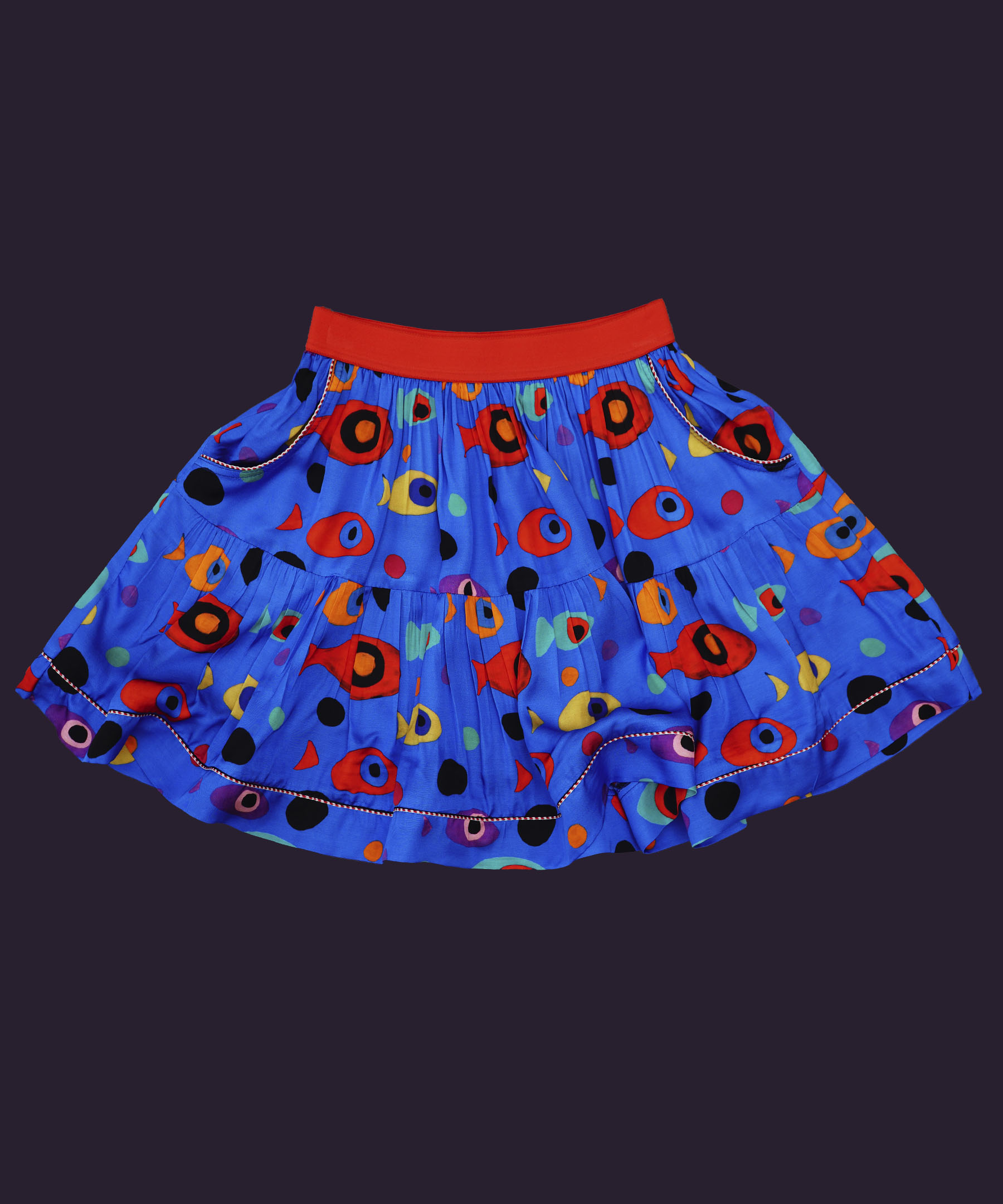 CAPRI BLUE DESIGNER SKIRT