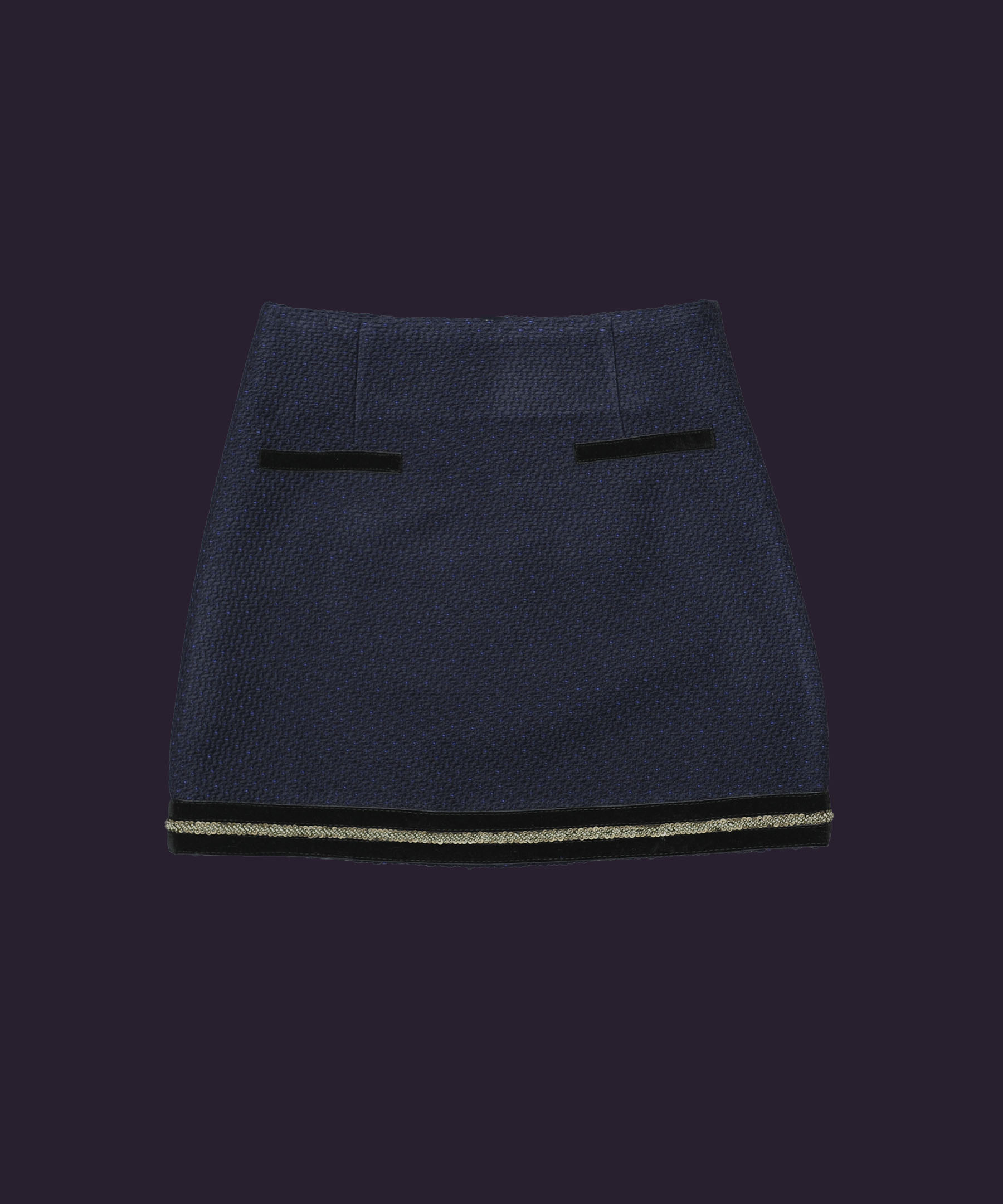 Coco Bleu Nuit Designer Skirt